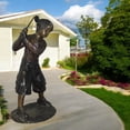 thumbnail image 2 of Nifao Young Boy Plays Golf Bronze Statue – Home Office Decor Sculpture, 19"L x 21"W x 45"H, 2 of 11
