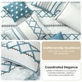 thumbnail image 5 of Nanshing Jamie 15 Piece Geometric Comforter Set, Blue, California King, 5 of 7