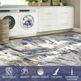thumbnail image 6 of Garvee Area Rug 9'x12' Washable Modern Abstract Rug Non-Shedding Stain-Resistant Accent Rugs Home Decor, Blue, 6 of 6