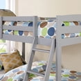 thumbnail image 4 of Furniture of America Karo Kids Solid Wood Twin-over-Twin Detachable Bunk Bed, Gray, 4 of 6
