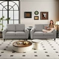 thumbnail image 4 of Soscana Small Sofa Couch Loveseat, 2 Seater Sofa for Living Room Apartment Bedroom Studio Office Small Space,Light Gray,2pcs, 4 of 9