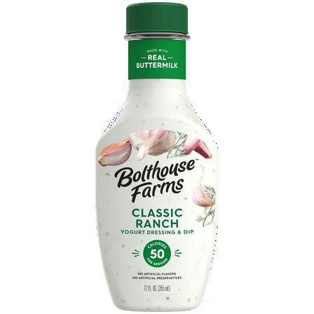 Bolthouse Farms Dressing, Classic Ranch Yogurt Dressing, 12 fl. oz.