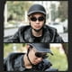 thumbnail image 5 of Riwesomey Casco de moto para hombre y mujer, correa de seguridad portátil, casco ajustable, Protector de cabeza para ciclismo, reemplazo cómodo para Gafas de moto Negro mate Riwesomey VI017429-02, 5 of 6