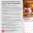 thumbnail image 6 of Pigsty | 2026 12x24" (Hanging) Square Wall Calendar | Plastic-Free, 6 of 9