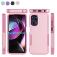 thumbnail image 1 of For Moto G pure/ G Power（2022）Case, 2 in 1 Hard PC Phone Case for Moto G pure/ G Power（2022）, Rubber & Rugged Shockproof Full Body Protection Case Cover-Black, 1 of 8