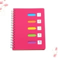 thumbnail image 3 of Cuaderno de espiral lateral, grueso, para estudiantes, papelería para diario, viajes (tamaño mediano A5, color rosa), 3 of 8