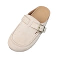 thumbnail image 2 of Norvail Womens Vintage Clunky Toe Slide Sandals, Comfortable Summer Slippers with Footbed Arch Support, Slip On Cushion Slides, Walking Sandals for Women With Arch Support, 2 of 4