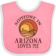 thumbnail image 3 of Inktastic Someone in Arizona Loves Me Boys or Girls Baby Bib, 3 of 4