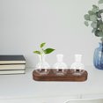 thumbnail image 6 of WASHWEPE Desk Glass Planter Glass Terrarium Elegant Design 3 Vases 9.43X4.52X2.75in, 6 of 8