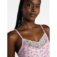 thumbnail image 4 of Joyspun Women’s Dreamy Soft Collection Lace Trim Knit Cami and Shorts Set, Sizes XS-3X, 4 of 6