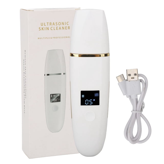Espátula ultrasónica para la piel de la cara, eliminador de espinillas, limpieza de poros, pantalla LED, herramientas de cuidado de belleza Facial para salón en casa