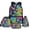 Colorful Football Print, variant on Kids Starry Planet School Backpack with Insulated Lunch Bag Pencil Case Water Bottle Sleeve 4 in 1 Large Elementary Schoolbag for Middle School Elementary