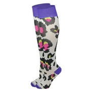 Different Touch Women Animal Print Design Compression Knee High Socks
