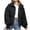 Black, variant on FRSASU Womens Coats and Jackets Solid Stand-Up Collar Cardigan Down Jacket Outerwear Padded Coat