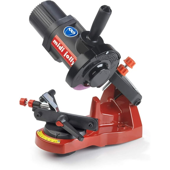 11909008 Midi Jolly-N 120v Universal Saw Chain Bench Grinder, Red