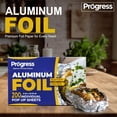 thumbnail image 2 of Pop-Up Aluminum Foil Wrap Sheets 9 x 10 3/4 Silver 200 per Box - Non-stick Heavy Duty aluminum foil sheets for Restaurants, Delis & Catering (9" x 10 3/4", 200), 2 of 7
