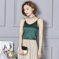 thumbnail image 6 of Sngxgn Tank Tops for Women Loose Fit Sleeveless V Neck Cami Camisole Blouses Shirt Top(Green,XXL), 6 of 8