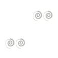 thumbnail image 2 of Jumpingount Round Spiral Earrings Anniversary Gift Lady Ear Use Dangle Personality Hanging Earring Popular Decorations Accessories Pedant Type7 NO7, 2 of 6