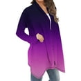 thumbnail image 5 of YFNNUP Women's Tie Dye Cardigan Plus Size Draped Front Open Sweater Cardigan Casual Long Sleeve Lightweight Duster 2025 Fall Winter Coat, 5 of 6