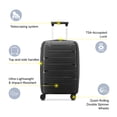thumbnail image 2 of DELSEY PARIS Dune 20" Carry-on Hardside Expandable Spinner Luggage, Black, 2 of 8