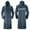 Navy, variant on IVEYRTF Men's Reflective Long Raincoat for Rain Hiking Outdoor Waterproof Durable Breathable Comfort Fit Rainwaer(Navy,Free Size)