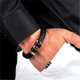 thumbnail image 4 of Brazalete de acero inoxidable para hombre, pulsera tejida de piel sintética, pulsera magnética, regalos, 4 of 5