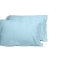 thumbnail image 2 of Queen Size 4 Piece Sheet Set, Luxury Bamboo Bed Sheet Set, Oeko-TEX Certified Soft Flat Sheet, Deep Pocket Fitted Sheet, and Two Pillowcases, Light Blue, 2 of 6