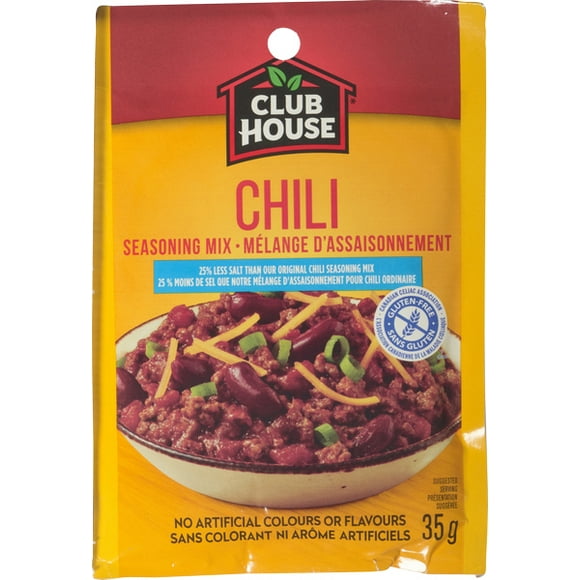 Club House, Dry Sauce/Seasoning/Marinade Mix, Chili, Less Salt, 35g