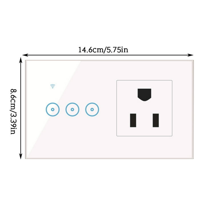 Buy Wholesale China Intertek Smart Switch, Nepci Smart Light Switch In-wall  Wifi Single Pole Remote Control Wifi Outlet & Smart Switch at USD 8.8