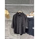 thumbnail image 3 of Camisa de hombre con textura microarrugada y mangas siete cuartos, 3 of 4