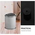 thumbnail image 3 of Marble Trash Can Lid Mini Waste Can Swing Top Lid Small Garbage Bin Removable Lid for Kitchens Bathrooms Bedrooms Dorm Black, 3 of 8