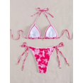 thumbnail image 5 of Tainehs Women's Sexy Halter Bikini Set Triangle Top String Swimwear Two Piece Swimsuits Cheeky Bathing Suit, 5 of 6