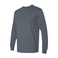 thumbnail image 3 of Gildan Mens DryBlend Long Sleeve T-Shirt, L, Dark Heather, 3 of 3