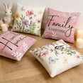thumbnail image 5 of Spring Summer Pillow Covers 18x18 Set of 4, Outdoor Floral Daisy Decorative Yellow Throw Pillow Covers, You are My Sunshine Farmhouse Cushion Case for Couch Sofa Indoor Home Decor(No Insert), 5 of 6
