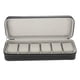 thumbnail image 1 of Caja de reloj con 6 ranuras, organizador de almacenamiento para exhibición de joyas, caja de regalo para reloj de pulsera, 1 of 14