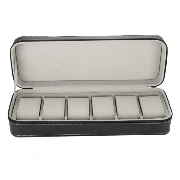 Watch Display Box,6 Slots Watch Box Watch Storage Box Watch Organizer Box Effortless Installation