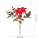 thumbnail image 3 of Ramo Artificial De Plástico Ramo De Flores Artificiales De Piña Navideña De 35x25cm Con Flores Rojas Y Bayas Decorativas Para Decorar El Hogar (1 Unidad) Rkxzt, 3 of 9