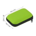 thumbnail image 2 of Uxcell 4.72 inch x 3.15 inch x 1.38 inch Dart Case EVA Darts Carrying Storage with Mesh Pockets Lawn Green, 2 of 5
