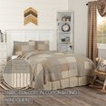 thumbnail image 2 of VHC Brands Sawyer Mill Patchwork Chambray Cotton Farmhouse Bedding Pre-Washed Sham King Quilt Set, Queen, Charcoal Grey, 2 of 6