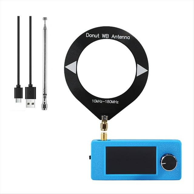 Mini Receptor de Radio SI4732, 10 KHz-180 MHz, HF SW MW VHF, Radio Portátil FM/AM/LSB/USB, Pantalla IPS de 1,9 Pulgadas.