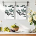 thumbnail image 3 of Teal Pine Tree Kitchen Towels Set of 1, Farmhouse Botanical Country Absorbent Dish Towels for Kitchen, Microfiber Hand Towel, Quick Drying Tea Towel for Cleaning Decorative Dishcloths, 3 of 7