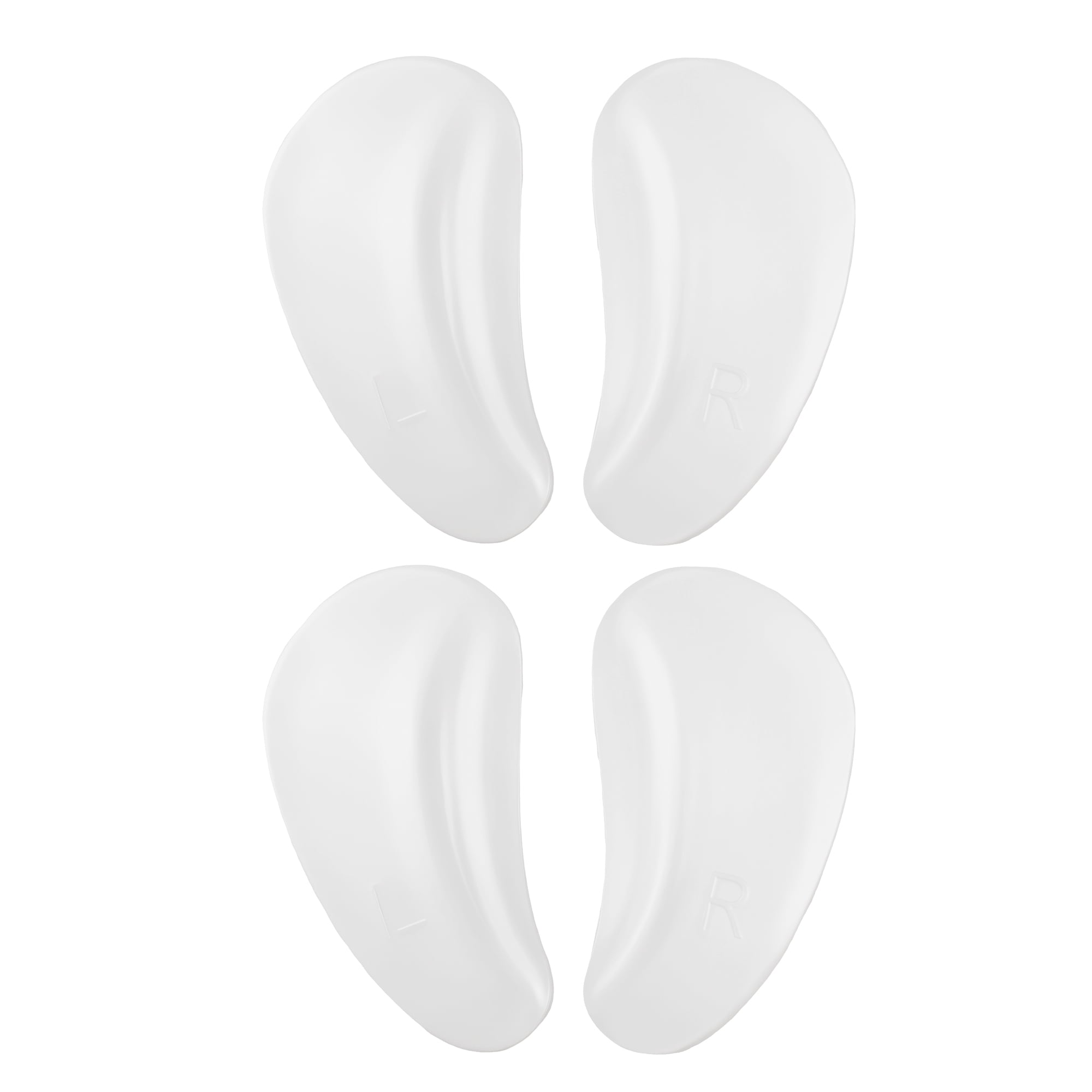 Unique Bargains 2 Pair Arch Support Inserts Letter Pattern Foot Arch Supports 3.94"x2.17"x0.39" Clear