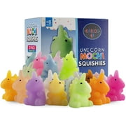 Karids 20 Pack Multicolor Mochi Unicorn Squishies - Individually Wrapped for Party Bag Fillers