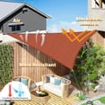 thumbnail image 5 of Jane Stone Sun Shade Sail Canopy 16'X16'X16'Triangle Shade Cloth Canopy Tent for Outdoor UV Protection，Rust Red, 5 of 6