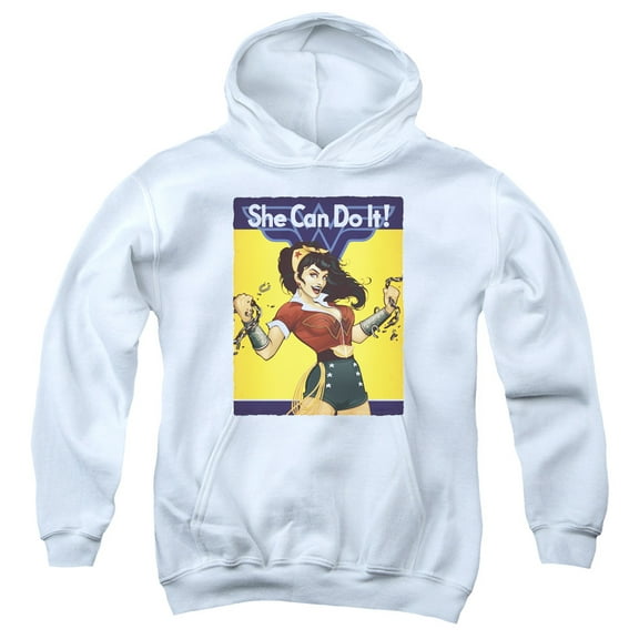 Jla - Wonder Bombshell - Youth Hooded Sweatshirt - Small
