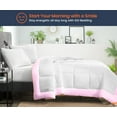 thumbnail image 2 of SGI Microfiber Comforter Set Queen Size Pink Two Tone Style 3 PC, 2 of 5