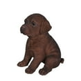 thumbnail image 3 of Hi-Line Gift Ltd Labrador Puppy Statue, Chocolate Brown, 3 of 5