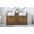 thumbnail image 2 of Elegant Decor Franklin 60" Aluminum MDF Double Bathroom Vanity in Driftwood, 2 of 3