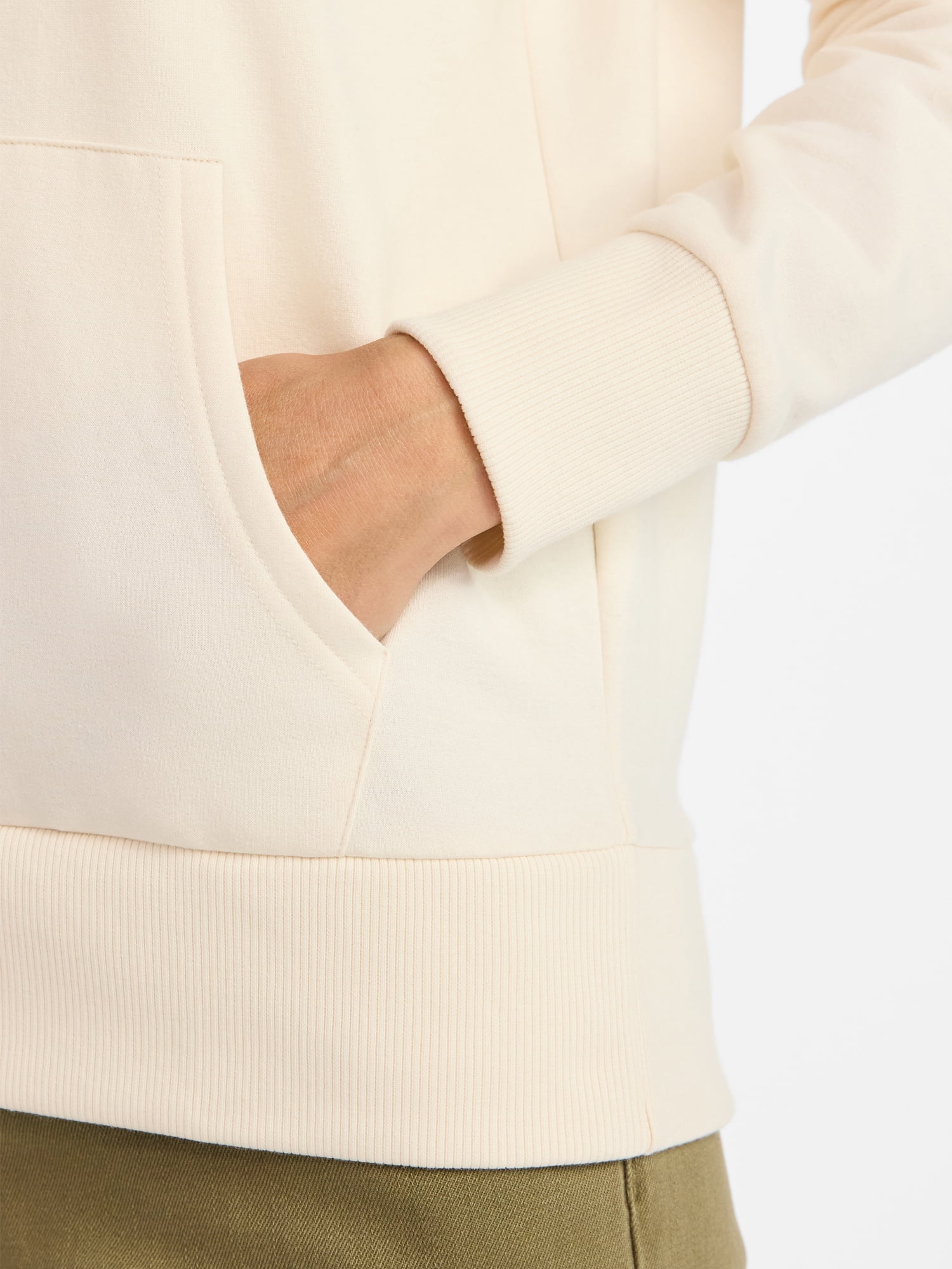 Time and Tru Women's and Women’s Plus Zip Front Fleece Hoodie Jacket, Sizes XS-4X