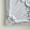 thumbnail image 4 of DecMode White Metal Scroll Wall Decor with Embossed Details, 4 of 8